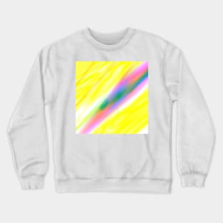 yellow pink green abstract texture Crewneck Sweatshirt